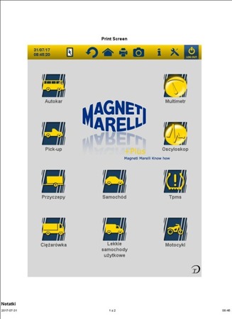 Diagnostický tester Magneti Marelli Vision (bez licence)