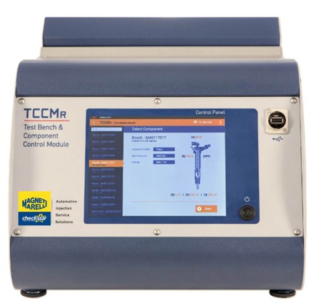 TCCMR-ŘÍDÍCÍ jednotka k testování vstřikovačů (1 Injector)-databáze úplné testování, podpora všech typů a značek vstřikovače (RSP-možnost)