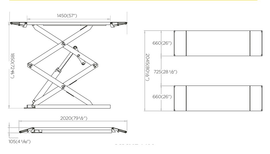 SUB-THRESHOLD SCISSOR LIFT MMUB30Y | Vehicle lifts \ Lifts Vehicle ...