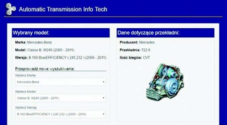 Database for ATF gearboxes onilne(yearly licence) (language PL,IT)