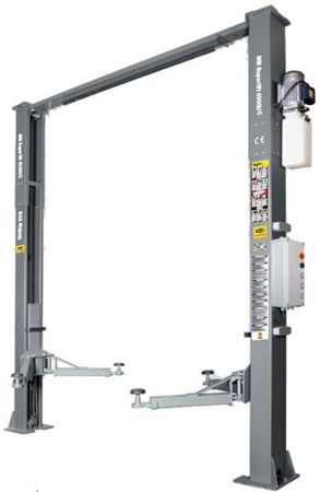 MM Superlift 4000UC 230V- arch type clear floor 2 post lift, load capacity 4000kg. Exworks-assemby cost must be verified with local installation team