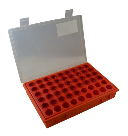 Calibration Thickness Kit:Diam. 5,30 - Hole 3,50 Thickness: 0,90 - 1,90 - Cut 0,05 -21 Measure - 210 Pieces