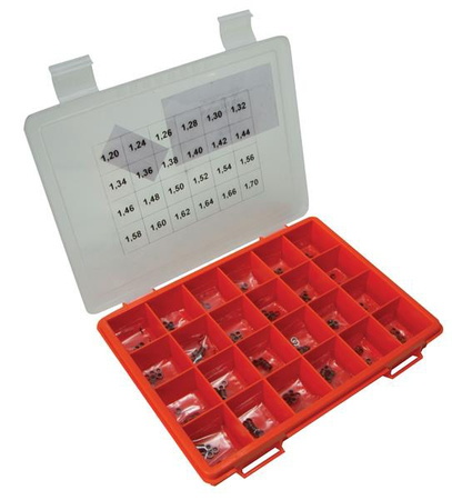 Kit Of Common Rail Calibration Thickness. The Kit Is Composed Of 240 Items, Diameter 5,50Mm. The Range Of Thickness Is From 1,20Mm To 1,70Mm. Att: Thickness Each 0.02Mm!