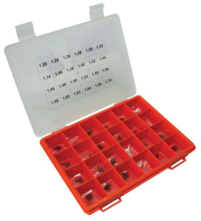 Kit Of Common Rail Calibration Thickness. The Kit Is Composed Of 240 Items, Diameter 4,50Mm. The Range Thickness Is From 1,20Mm To 1,70Mm. Att: Thickness Each 0.02Mm!