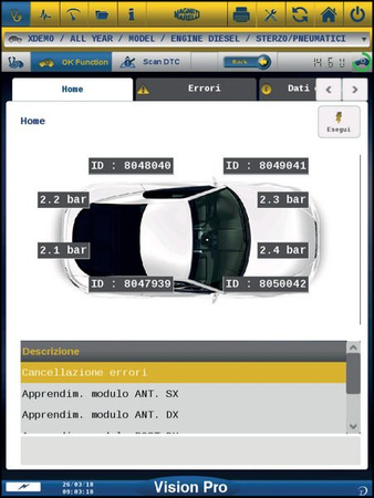 Diagnostický tester Magneti Marelli Vision (bez licence)