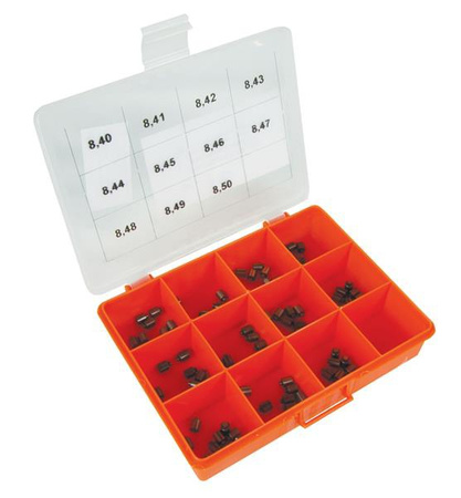 Kit Of Pointers Manufactured Utilizing A Suitable Horizontal Flat. The Kit Is Composedy Of 110 Items. The Range Of Thickness Is From 8,40Mm To 8,50Mm. Att: Thickness Each 0.01Mm!