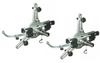 Pair Of 3-Point Manual Quick Clamps From 9” To 21”. Supplied With Short And Outstanding Profile Rim Claws.