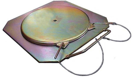 Single Hd Turntable For Steering Measurements, 450X450X24Mm, Load 3.000Kg