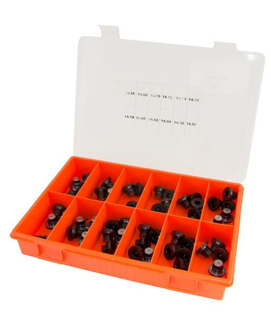 Kit Of Caps X  Injector Pump                                                 Thickness: 14,66 - 14,88 - Cut 0,02 - 12 Measure -60 Pieces